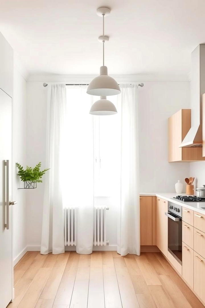 Scandinavian Simplicity - 21 Kitchen Curtain Ideas