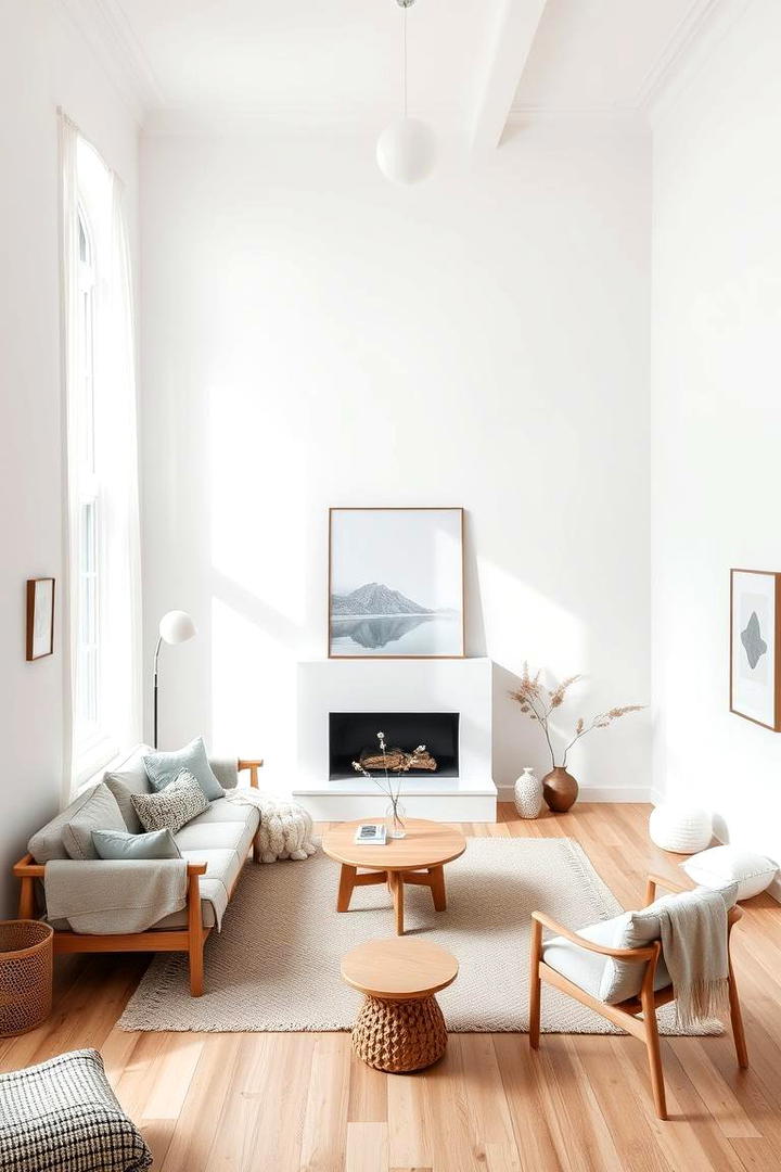 Scandinavian Simplicity - 21 Living Room Wallpaper Ideas