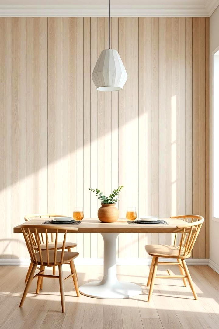 Scandinavian Simplicity - 30 Dining Room Accent Wall Ideas