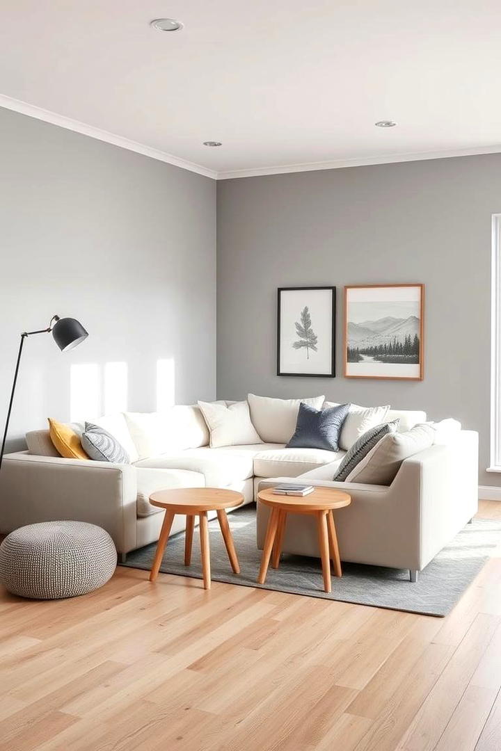 Scandinavian Simplicity - 30 Grey and Cream Living Room Ideas