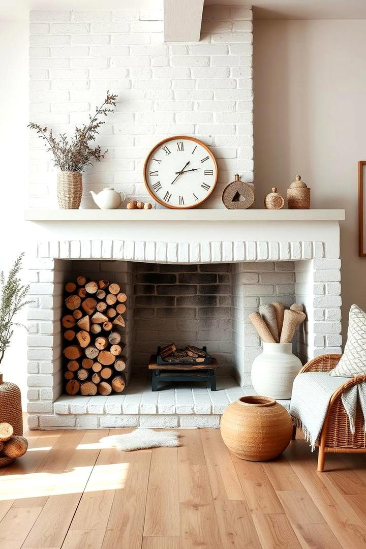 Scandinavian Simplicity Hearth - 30 Fireplace Hearth Ideas