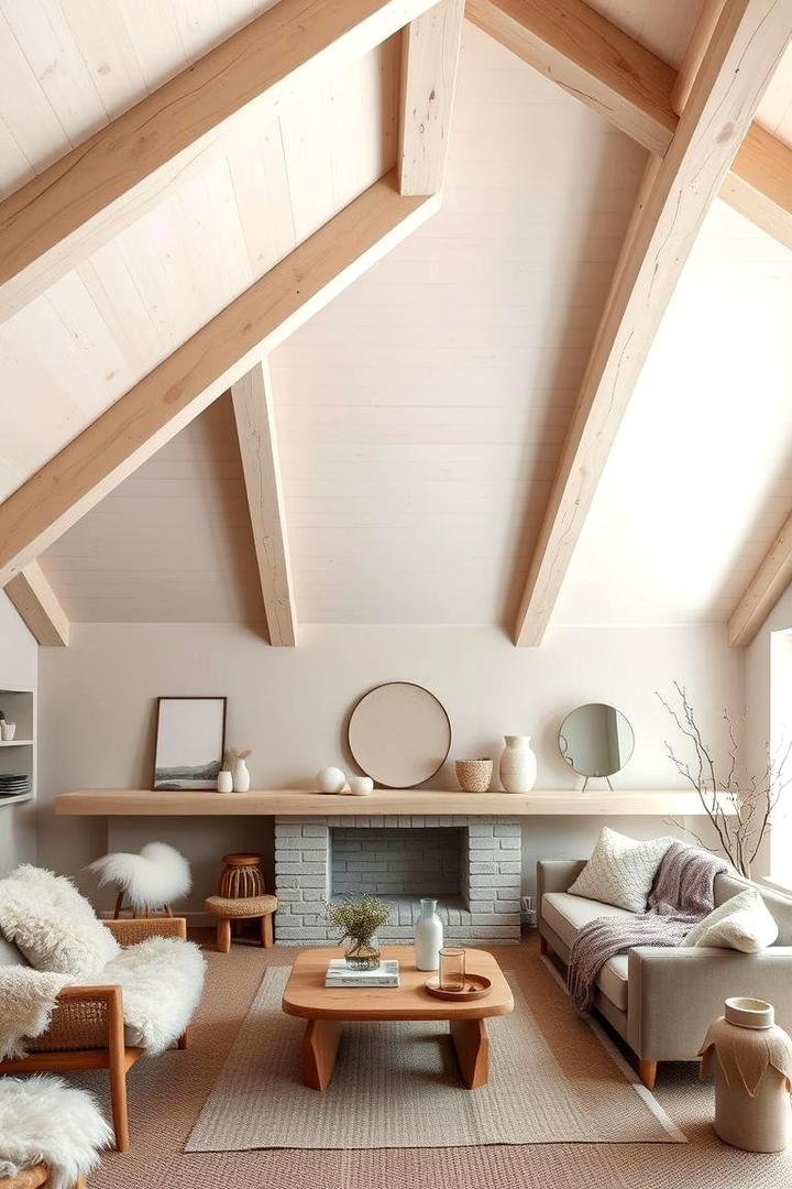 Scandinavian Simplicity and Light - 30 Vaulted Ceiling With Beams