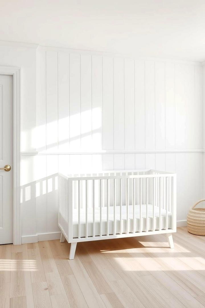 Scandinavian White Simplicity - 21 Half Wall Paneling Ideas