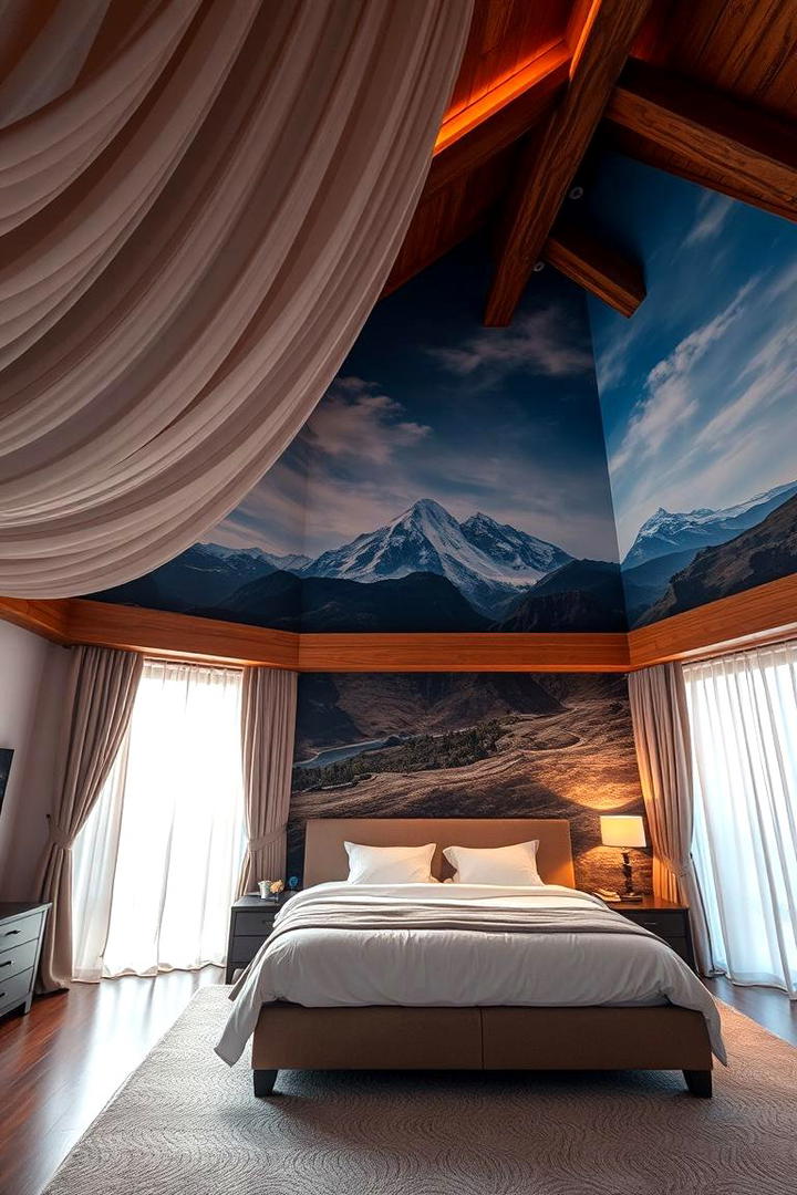 Scenic Landscape Prints - 30 Bedroom Accent Wall Ideas