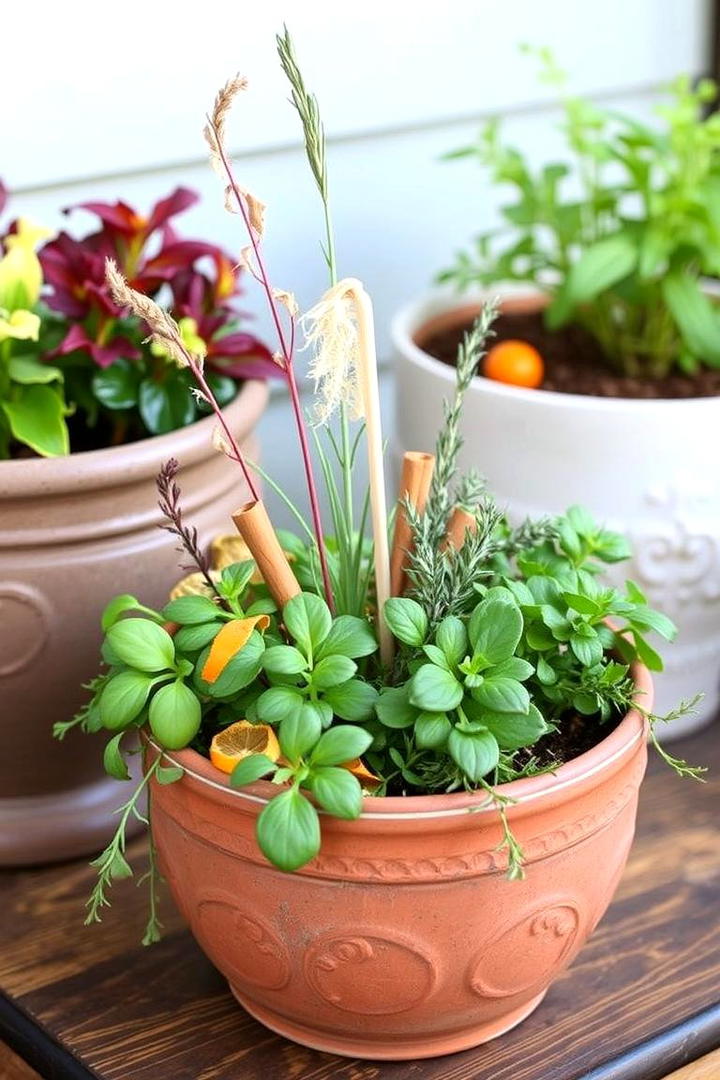 Scented Herb and Spice Planter - 21 Fall Planter Ideas