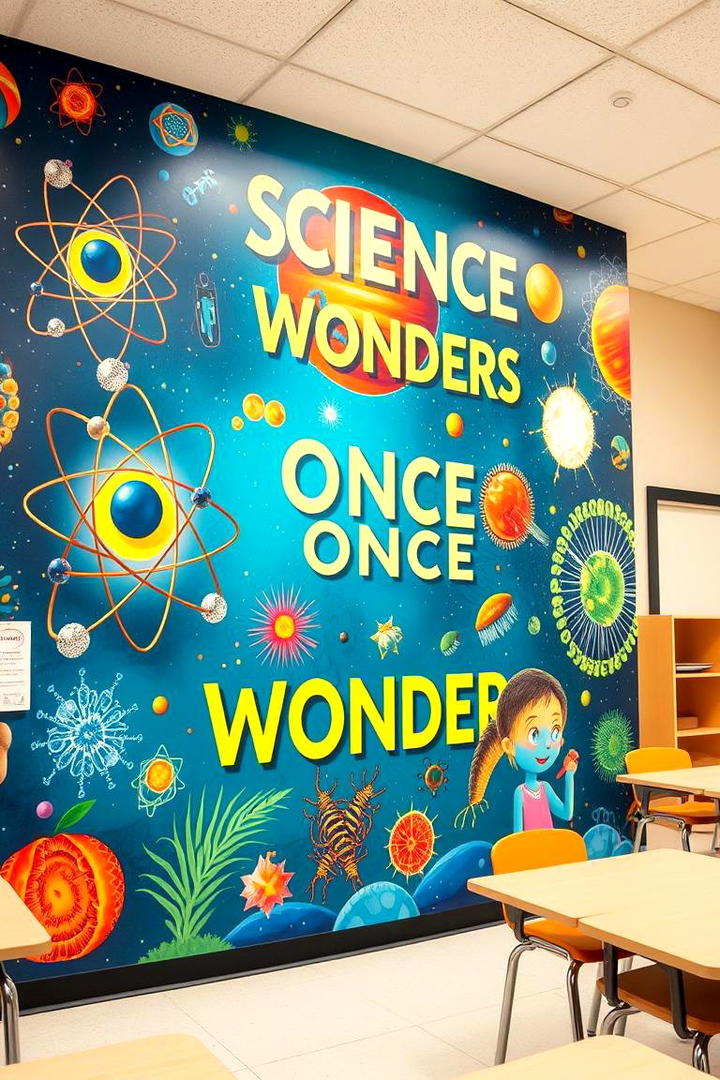 Science Wonders Mural - 21 School Mural Ideas