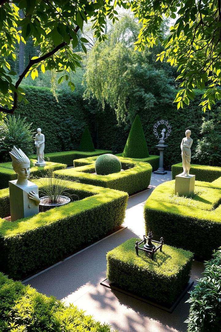 Sculptural Elements - 30 Parterre Garden Ideas