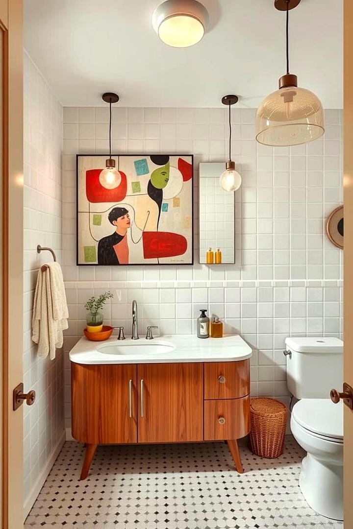 Sculptural Sinks - 21 Mid-century Modern Bathroom Ideas