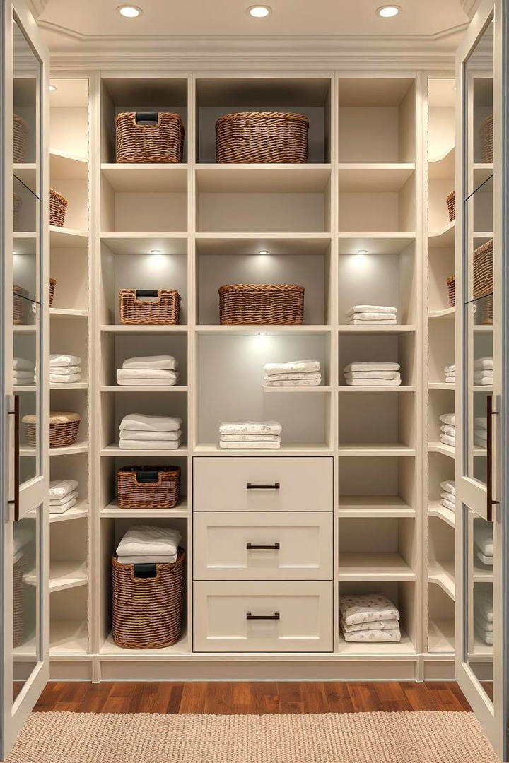 Seamless Built In Storage - 30 Bedroom Shelving Ideas