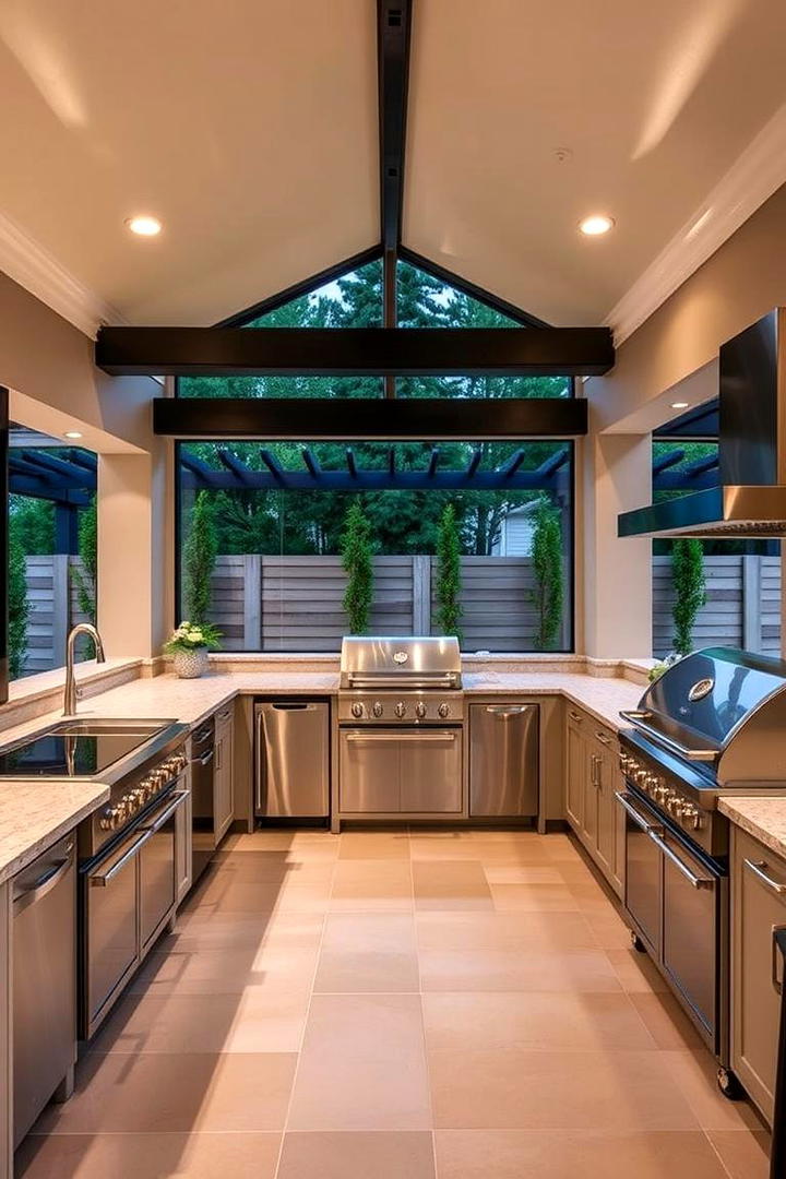 Seamless IndoorOutdoor Kitchens - 30 Modern Ranch House