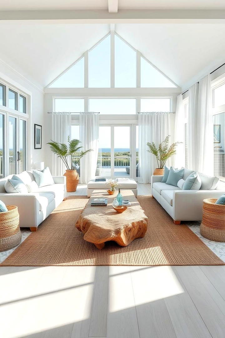 Seaside Serenity Spaces - 21 Coastal Living Room Ideas