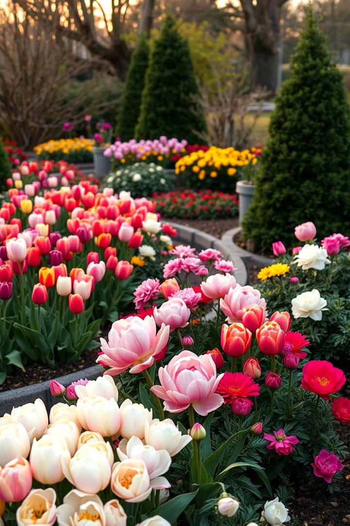 Seasonal Blooms Display - 30 Parterre Garden Ideas