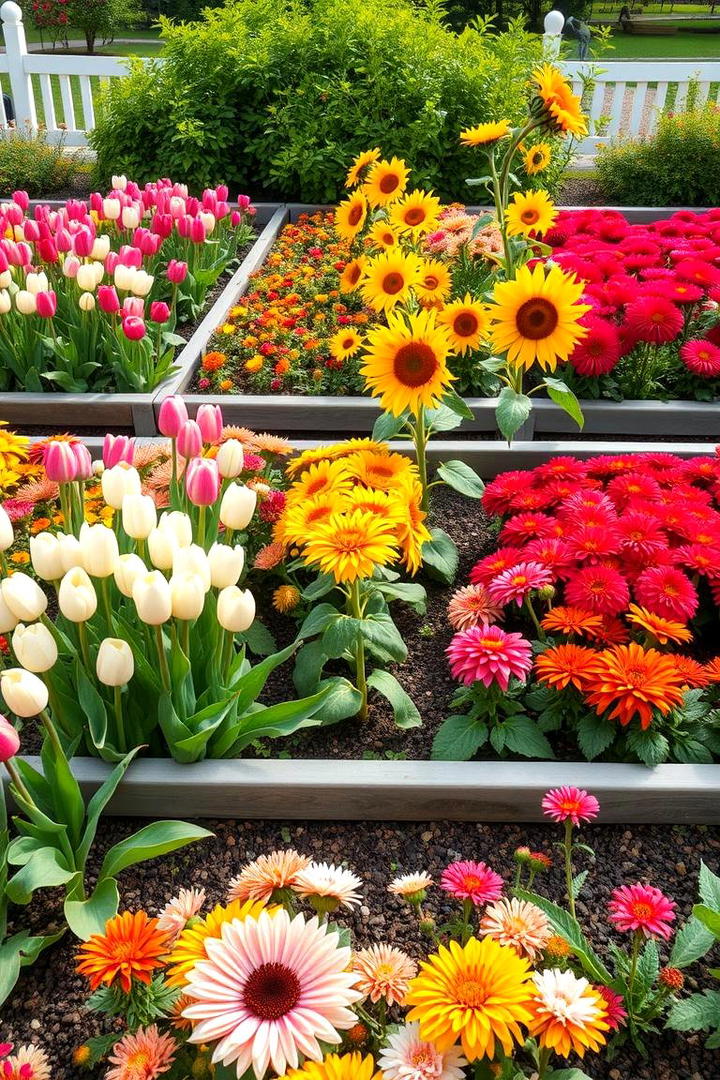 Seasonal Blooms Showcase - 21 Flower Bed Ideas