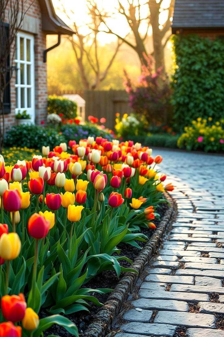 Seasonal Flower Beds - 30 Driveway Landscape Ideas