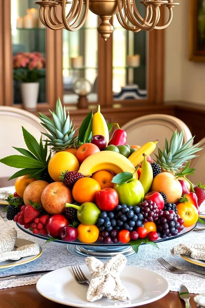 Seasonal Fruit Showcase - 21 Dining Table Centerpiece Ideas