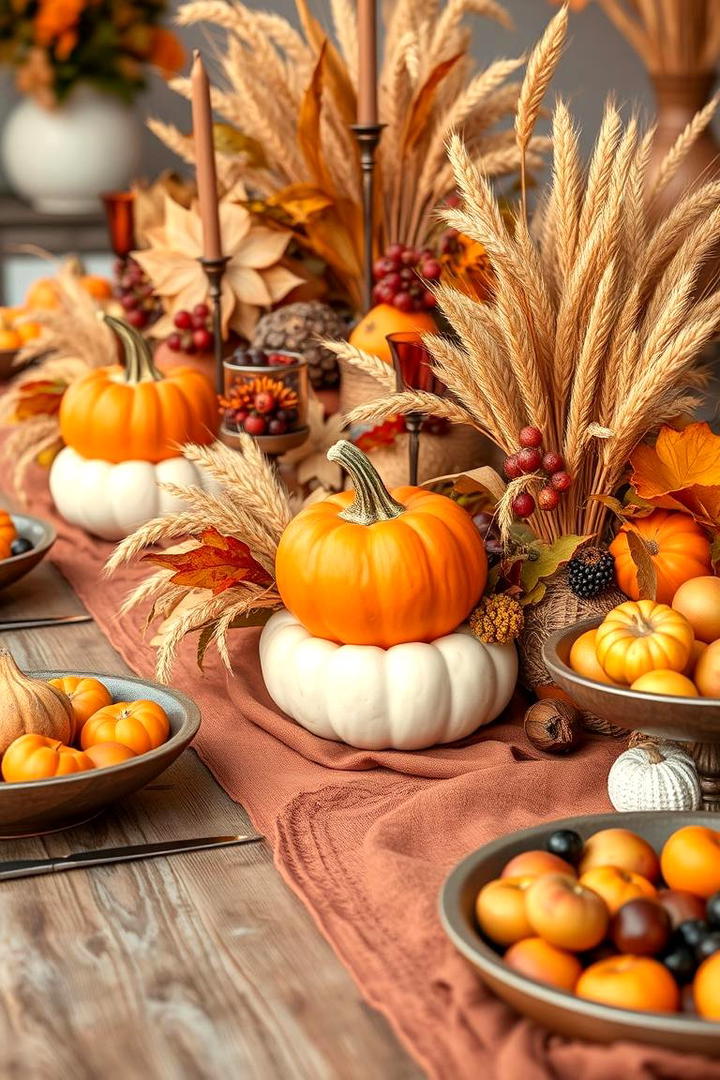 Seasonal Harvest Table Setting - 21 Table Setting Ideas