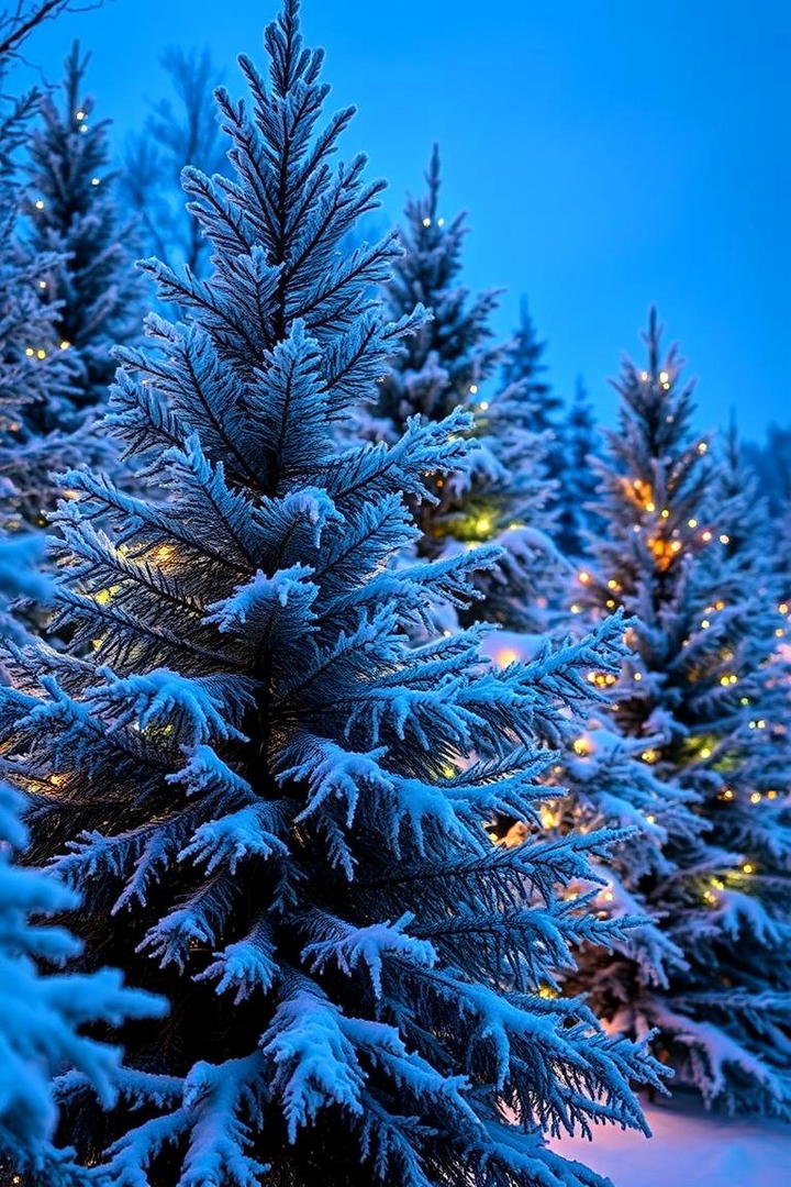 Seasonal Tree Lighting - 30 Tree Landscaping Ideas