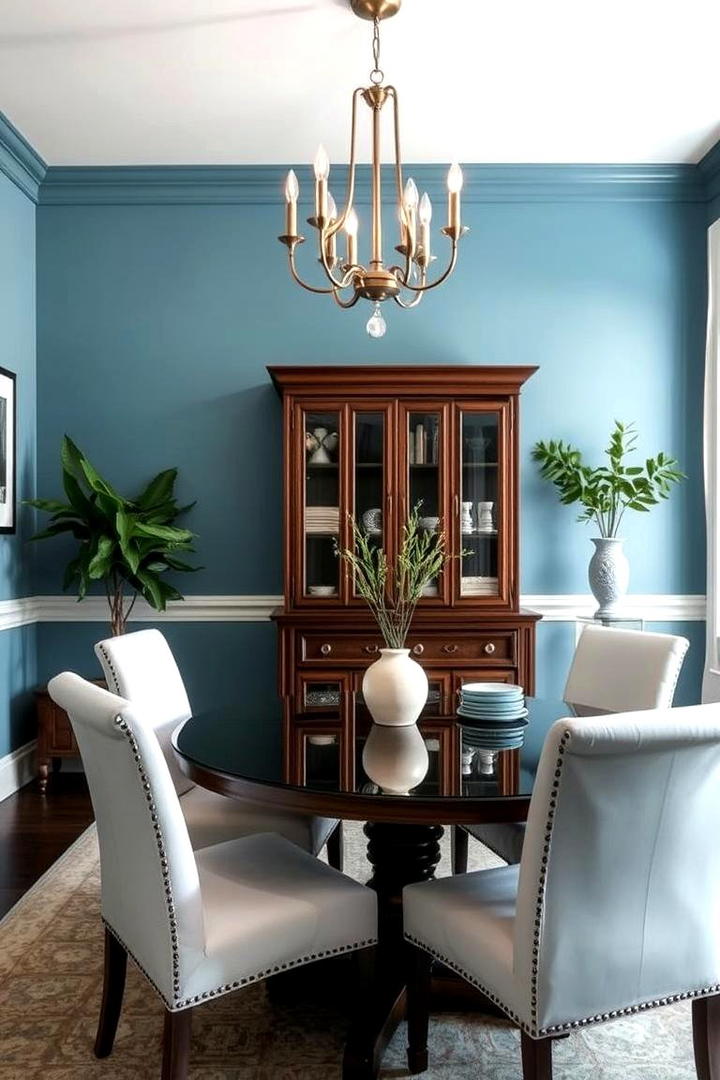 Serene Blue Hues - 21 Dining Room Paint Colors