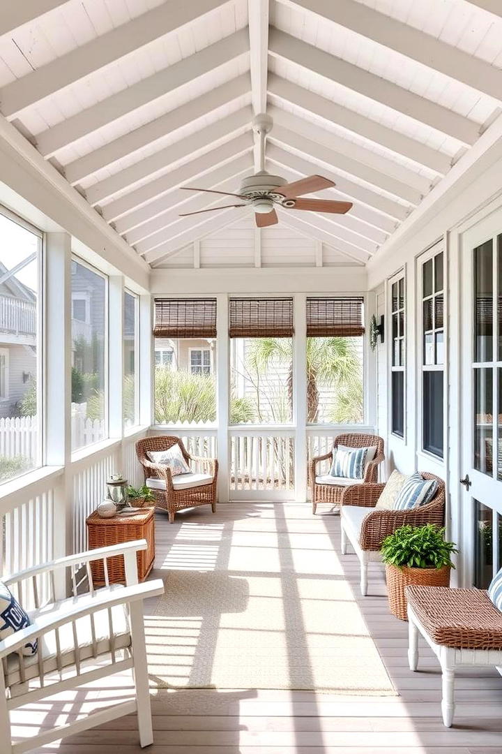 Serene Coastal Vibes - 21 Screened-in Porch Ideas