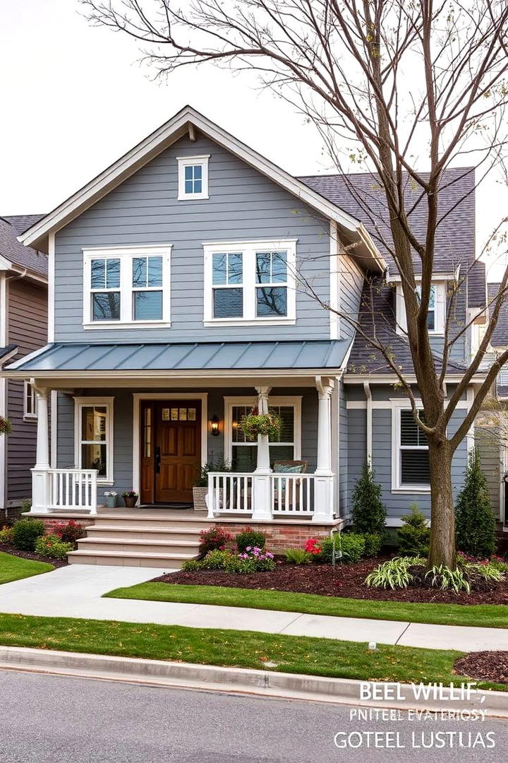 Serene Gray Elegance - 21 Exterior House Colors  Inspiration