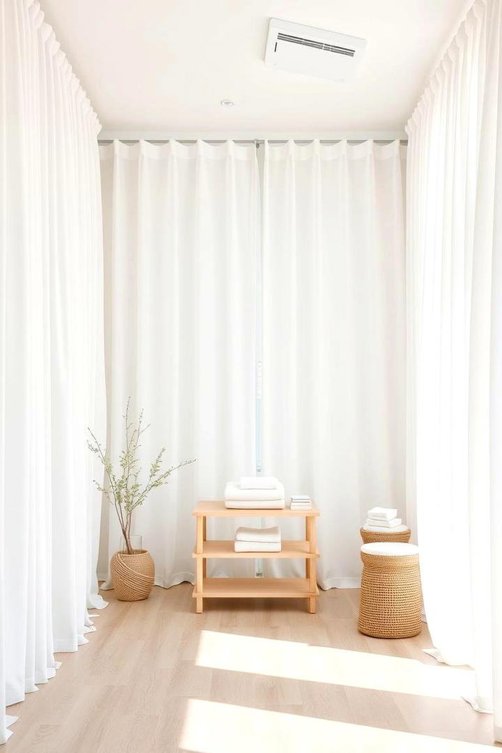 Serene Light and Airy Room - 30 Facial Room Ideas