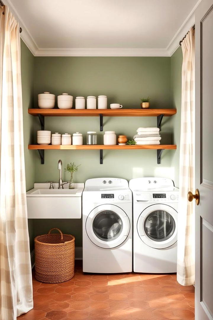 Serene Sage Green - 30 Laundry Room Paint Ideas