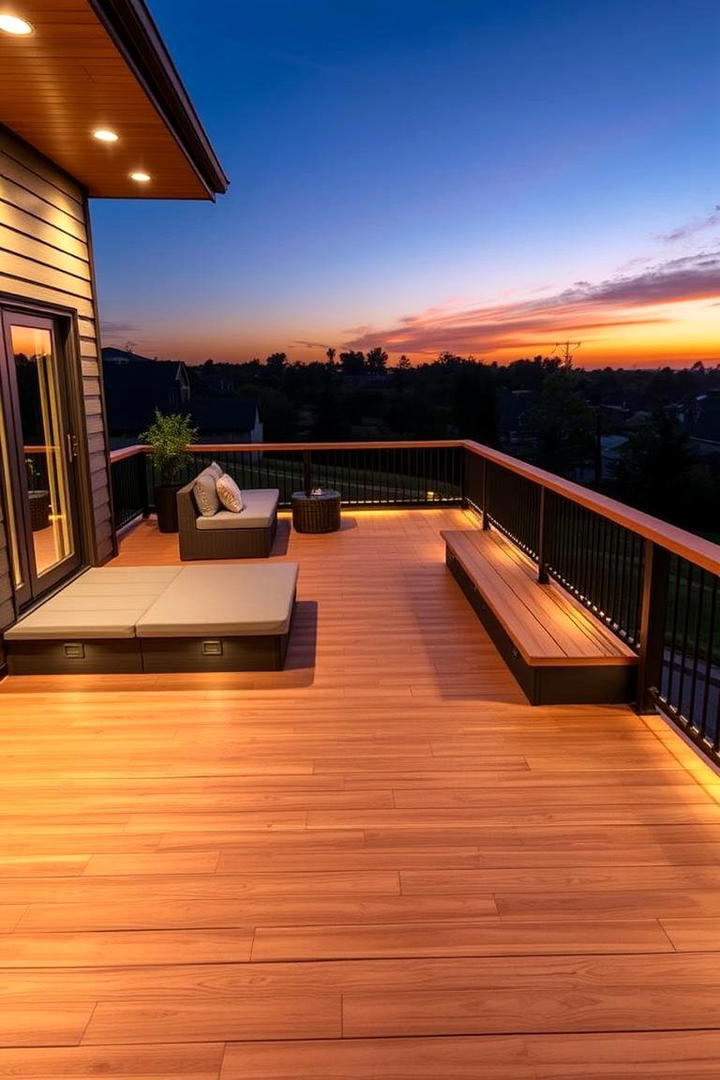 Serene Sunset Composite Deck - 30 Composite Deck Ideas