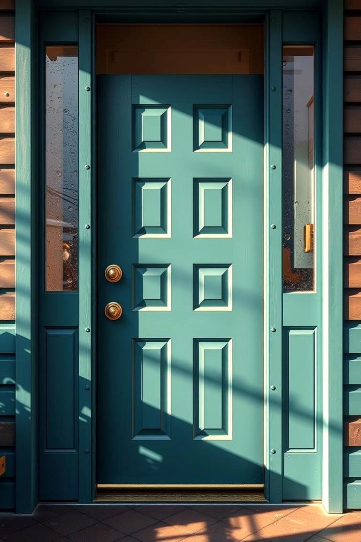 Serene Teal - 30 Mid Century Front Door Colors