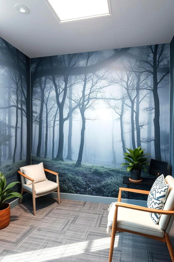 Serene Wall Murals - 21 Therapist Office Decor Ideas