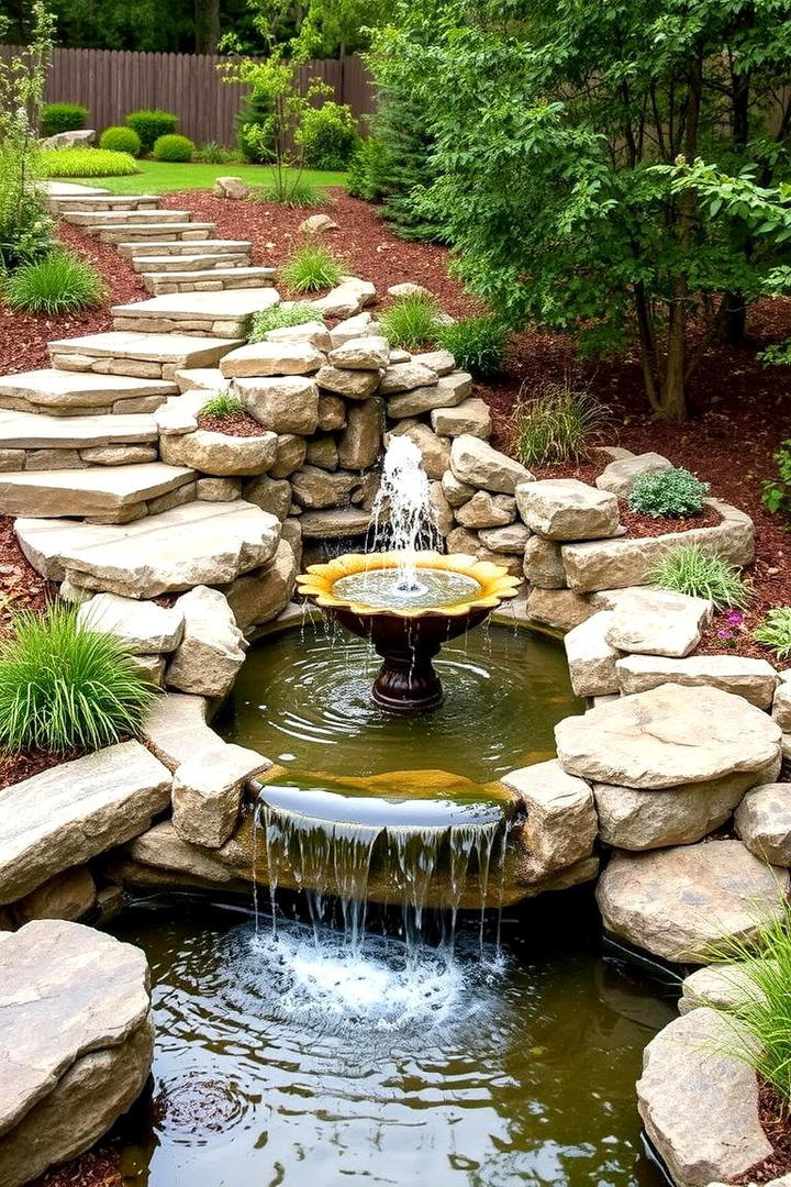 Serene Water Feature Design - 21 Hardscape Ideas