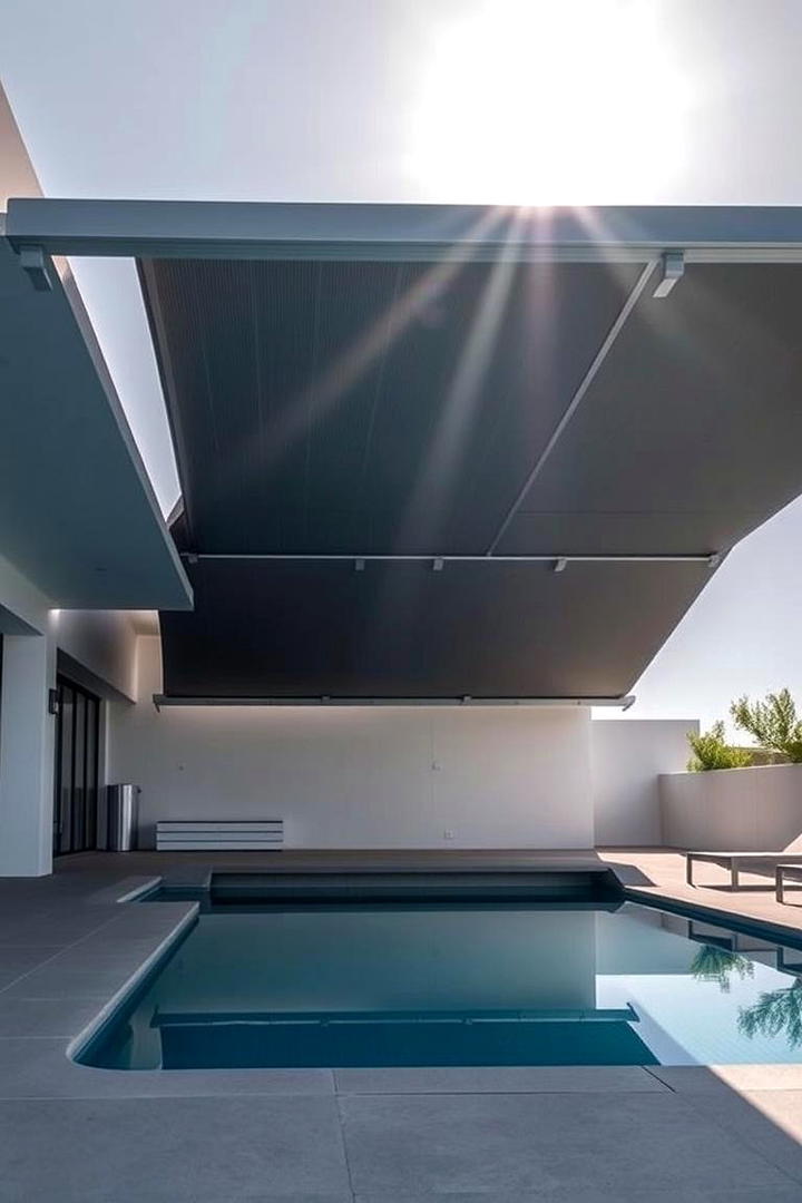 Shade Structures with Retractable Roofs - 17 Pool Shade Ideas