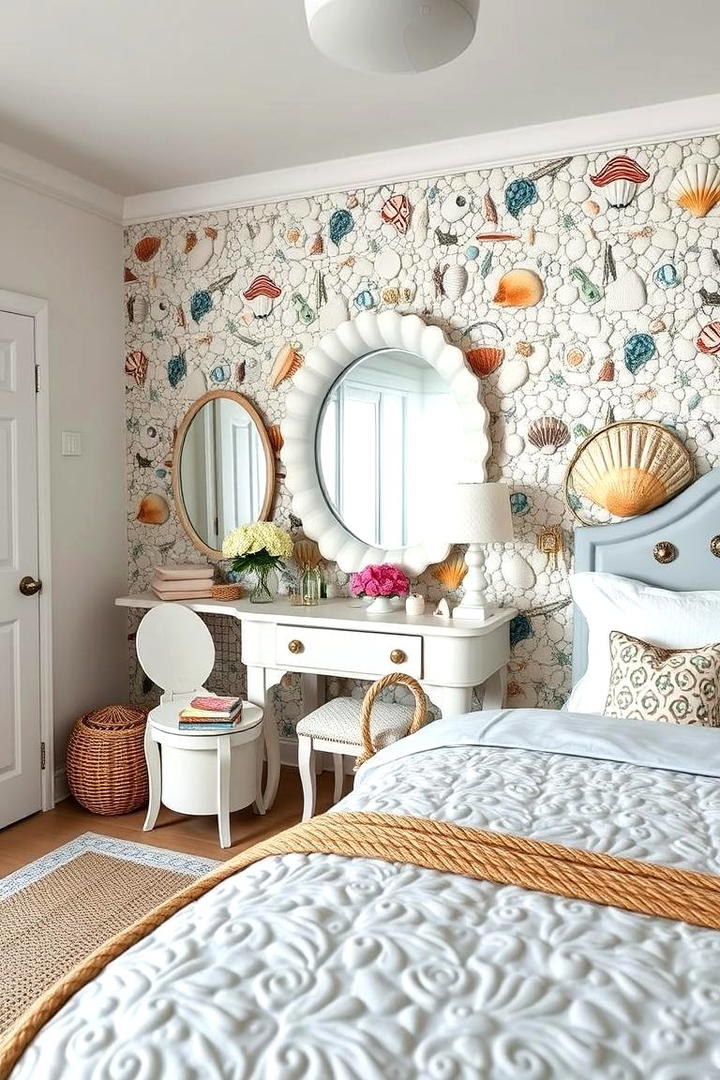 Shell Splendor - 30 Mermaid Bedroom Ideas