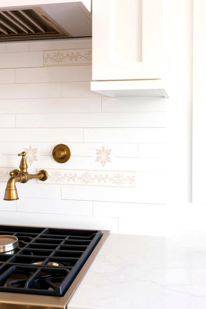 Shiplap with Patterned Inlays - 30 Shiplap Backsplash Ideas for Your Kitchen