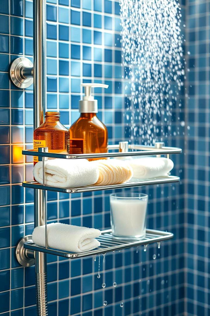 Shower Caddies for Efficient Bath Organization - 21 Small Bathroom Storage Ideas