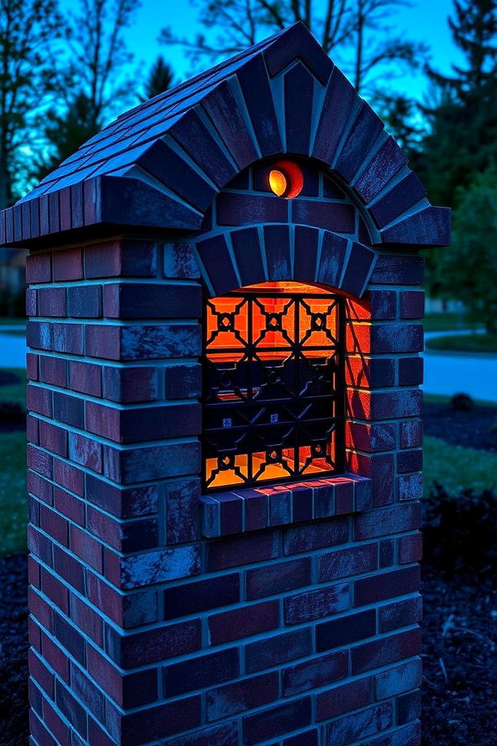 Signature Style Brick Mailbox - 30 Brick Mailbox Ideas