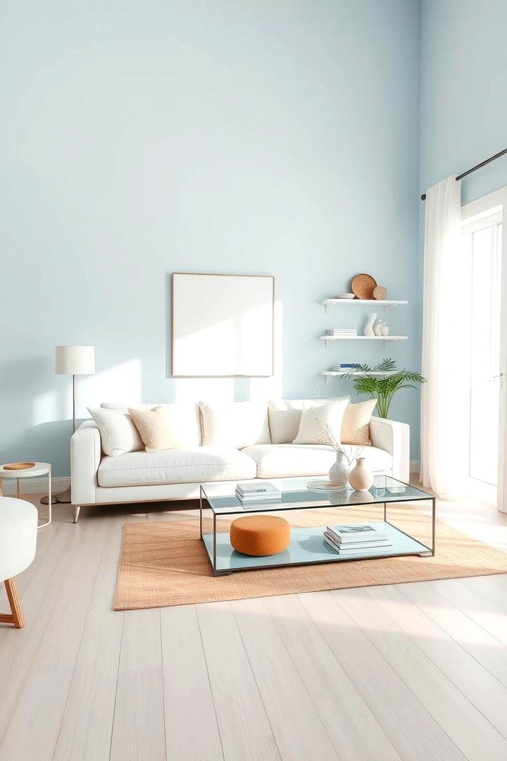 Sky Blue Serenity - 21 Blue Living Room Ideas