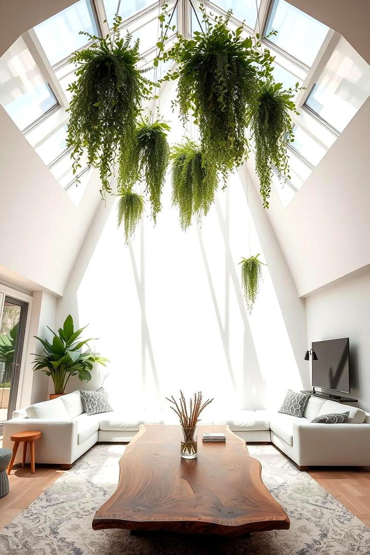 Skylight Integration for Natural Light - 21 Living Room Ceiling Ideas