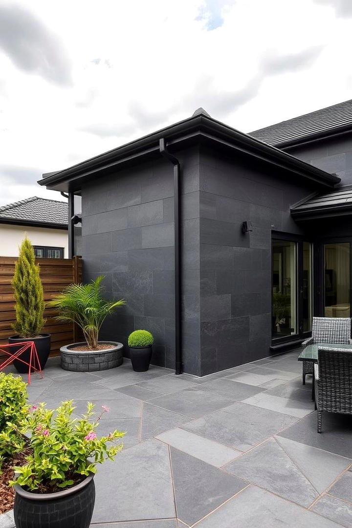 Slate Sophistication - 30 Types of Exterior House Stone