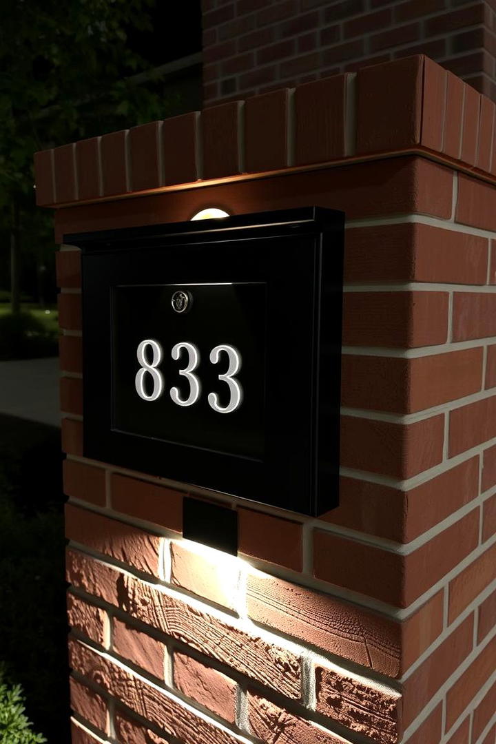 Sleek Brick Mailbox - 30 Brick Mailbox Ideas