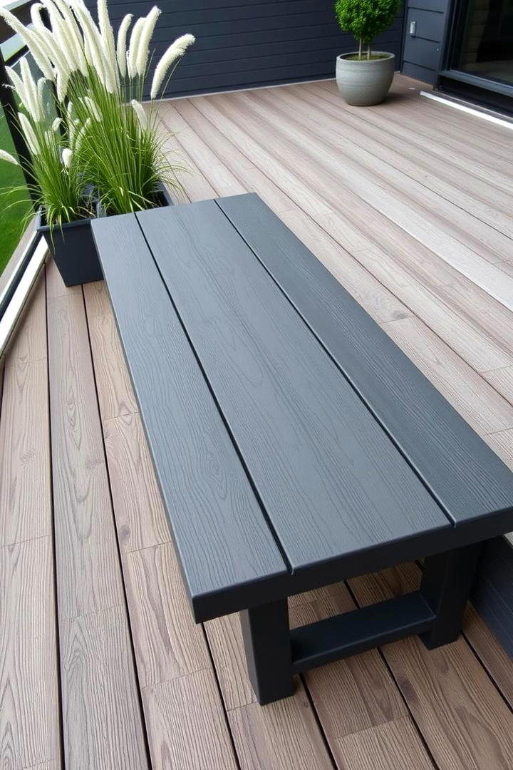 Sleek Composite Material Bench - 30 Garden Bench Ideas