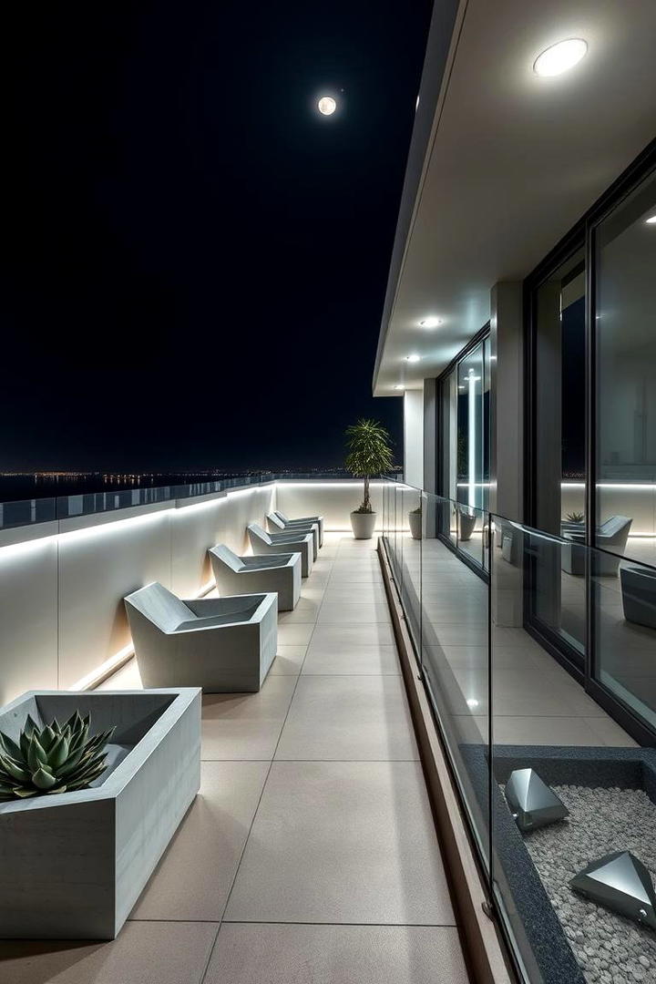 Sleek Contemporary Terrace - 21 Outdoor Living Room Ideas