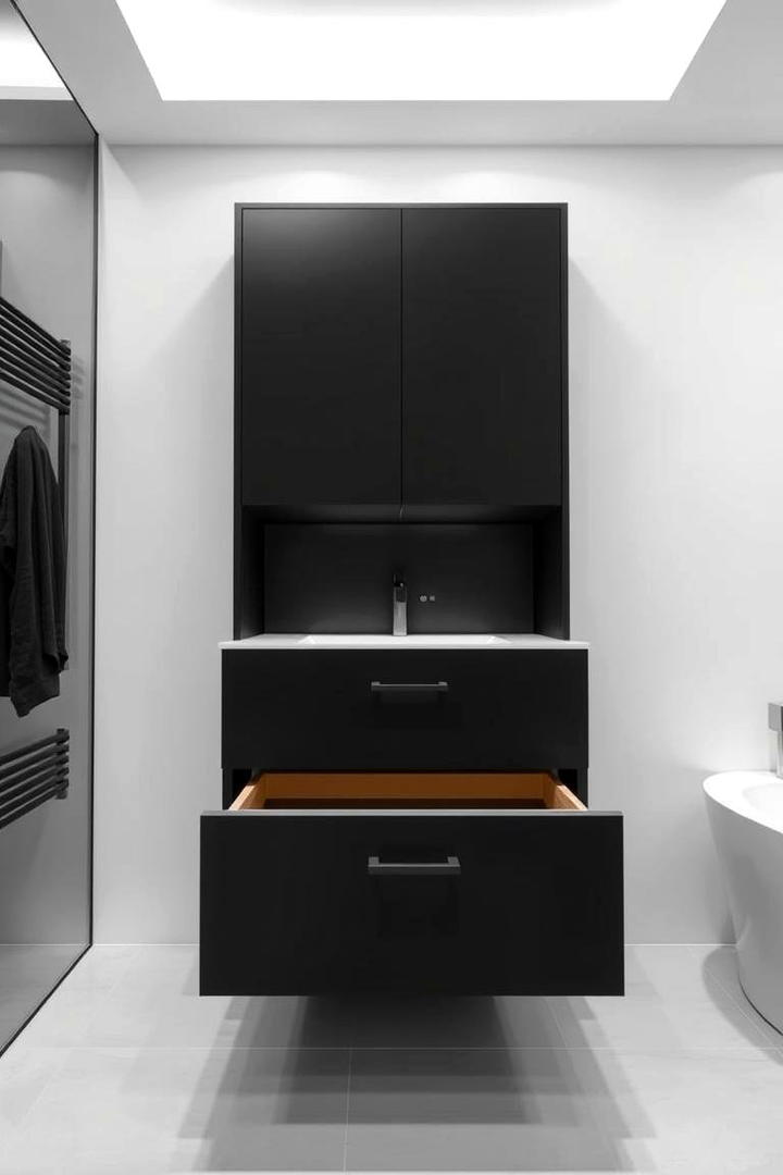 Sleek Contemporary Vanity - 30 Makeup Vanity Ideas