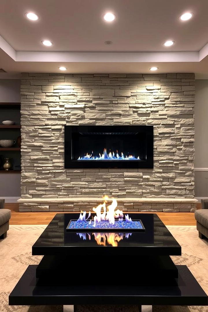 Sleek Gas Fireplace - 21 Modern Fireplace Ideas