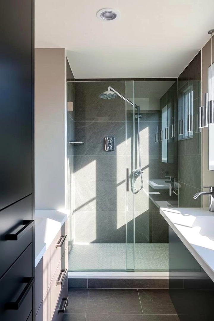 Sleek Hardware - 21 Modern Bathroom Ideas