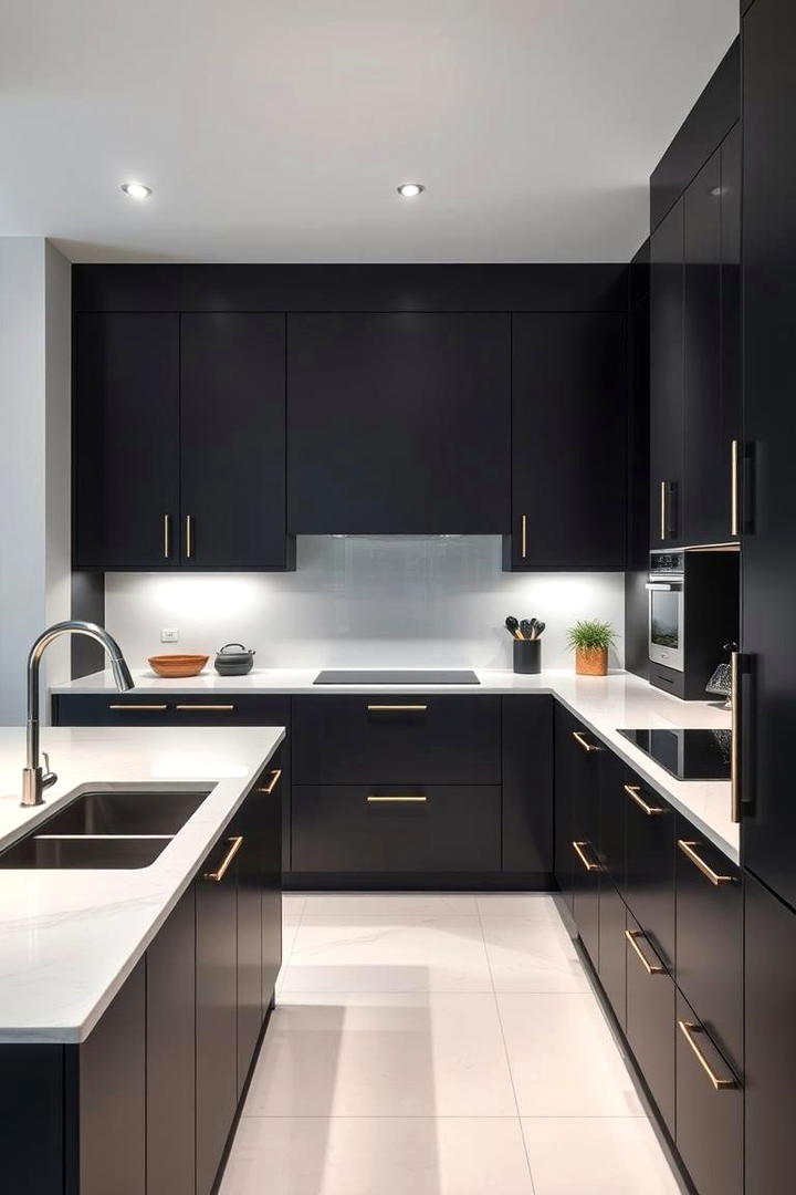 Sleek Minimalist Finishes - 21 Luxury Kitchen Ideas