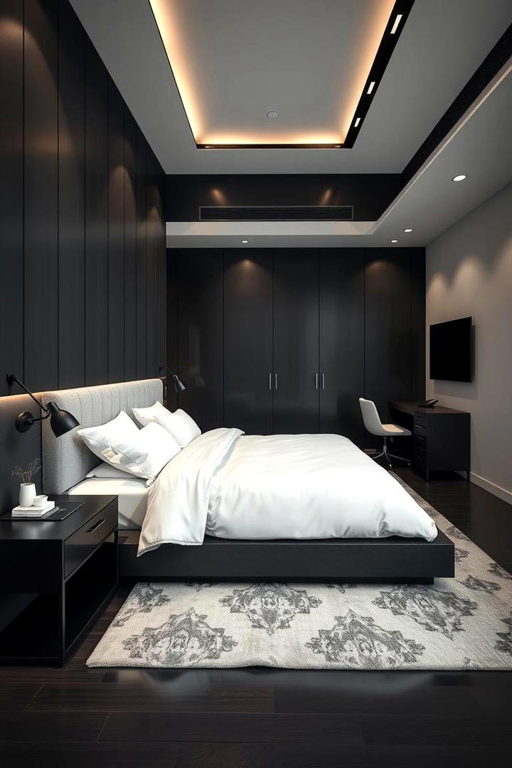 Sleek Modern Loft Bedroom - 21 Mens Bedroom Ideas