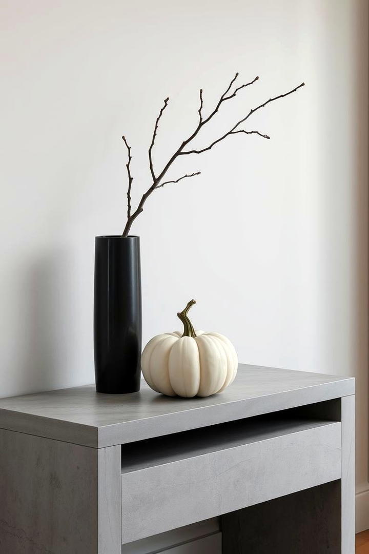 Sleek Modern Pumpkin Minimalism - 21 Pumpkin Decor Ideas