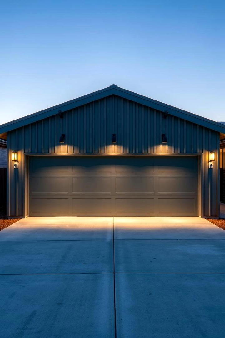 Sleek Sage Garage Detailing - 21 Sage Green House Exterior Ideas