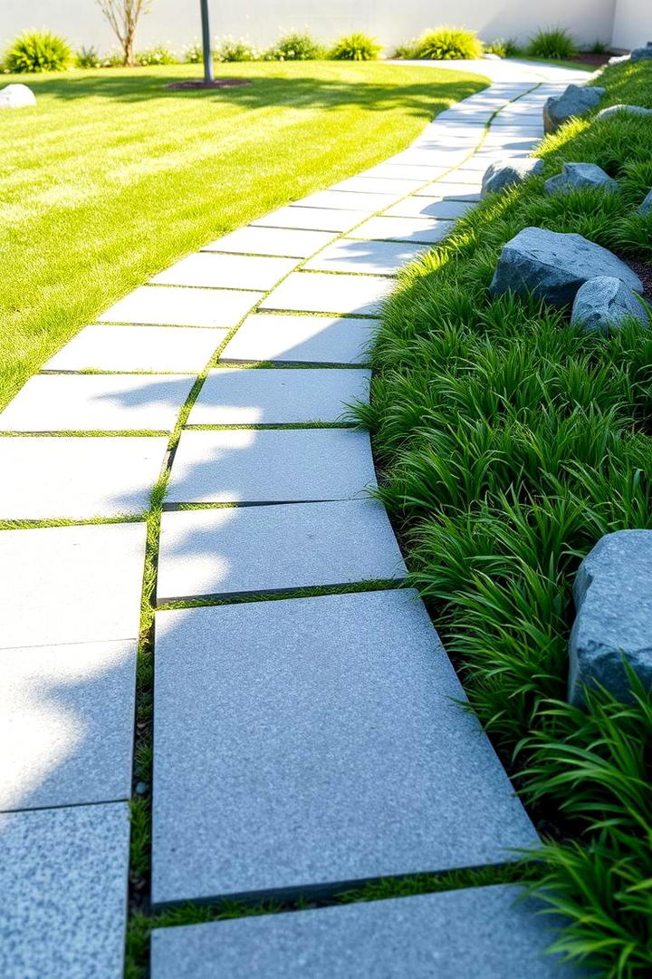 Sleek Stone Borders - 30 Modern Garden Edging Ideas