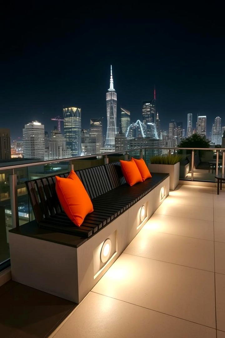 Sleek Urban Deck Seating - 30 Built-in Deck Bench Ideas and Designs